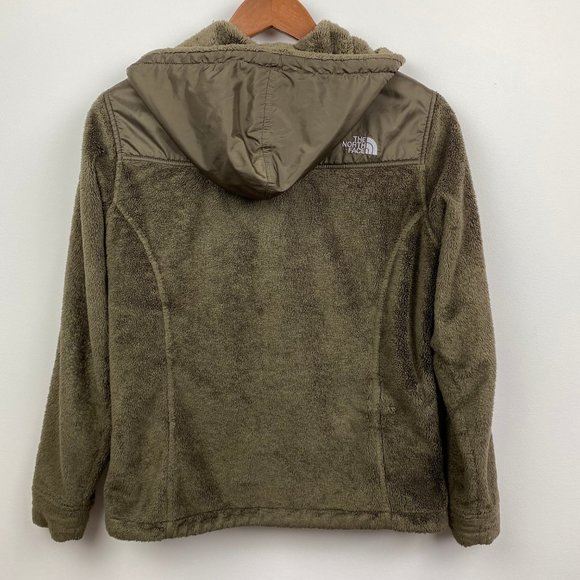 💟 THE NORTH FACE brown zip up fuzzy hoodie jacket - Picture 3 of 6